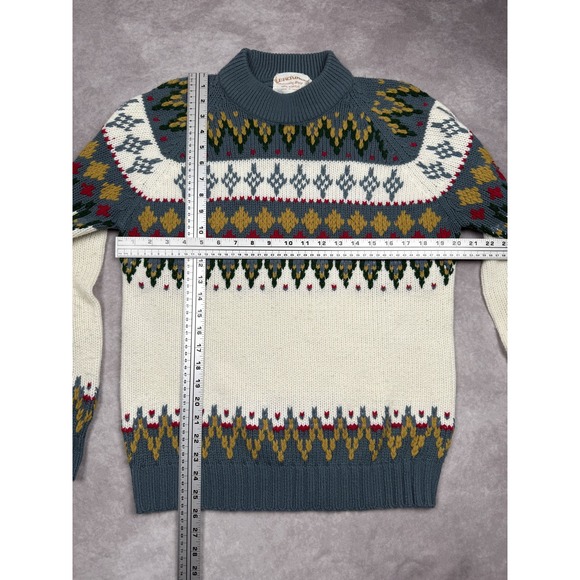 Vintage‎ Broadway Sweater Mens Medium Acrylic Knit Pullover 80s Pattern - Picture 5 of 15